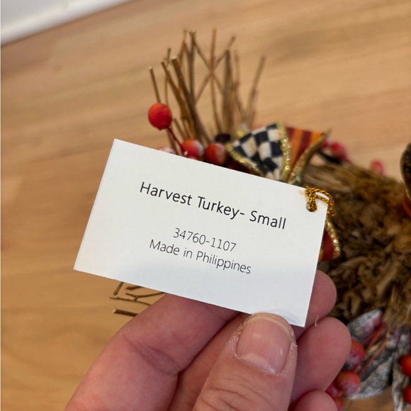 MacKenzie-Childs Harvest Turkey small brand new in box - Picture 10 of 15